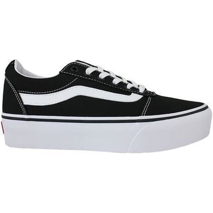 Chaussures multisport Vans ward platform canvas black/white