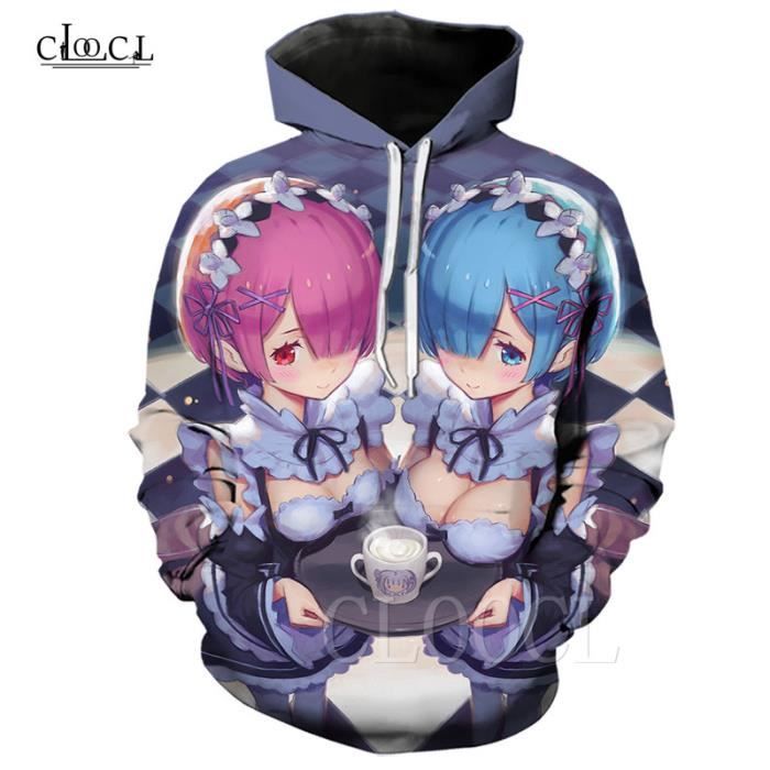 Sweat à Capuche Unisexe Nesthome Re: Life In A Different World From Zero REM - Merch Officiel