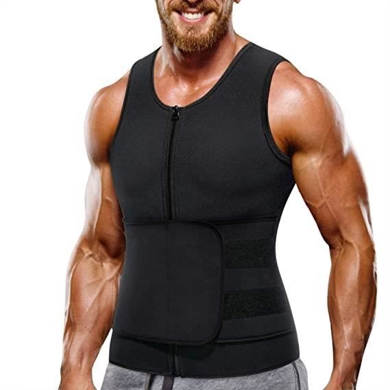 Débardeur De Sudation Homme Bingrong - Néoprène - Fitness Et Sauna | Effet Chauffant | Amincissant Et Confortable