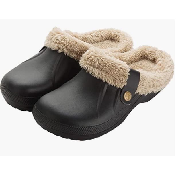 Chausson Cuir Souple Fourré - Chaussons Fourrés