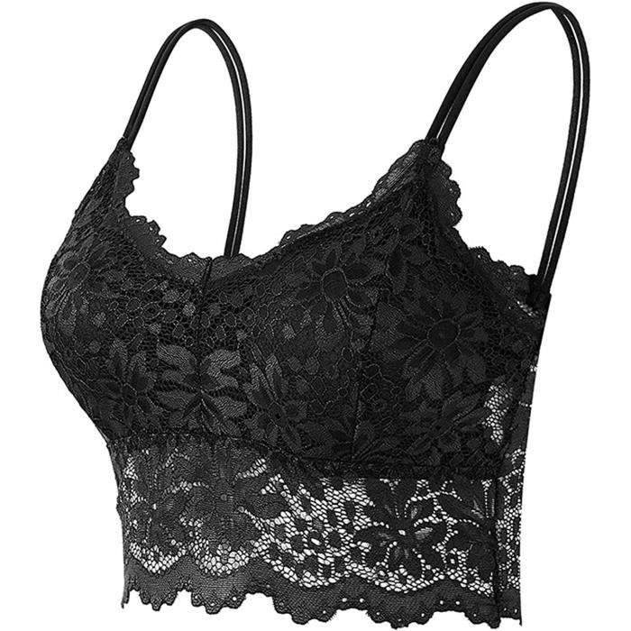 Soutien-gorge De Sport Jerf Santos - Bustier - Femme - Noir/Jaune Fluo - Taille M