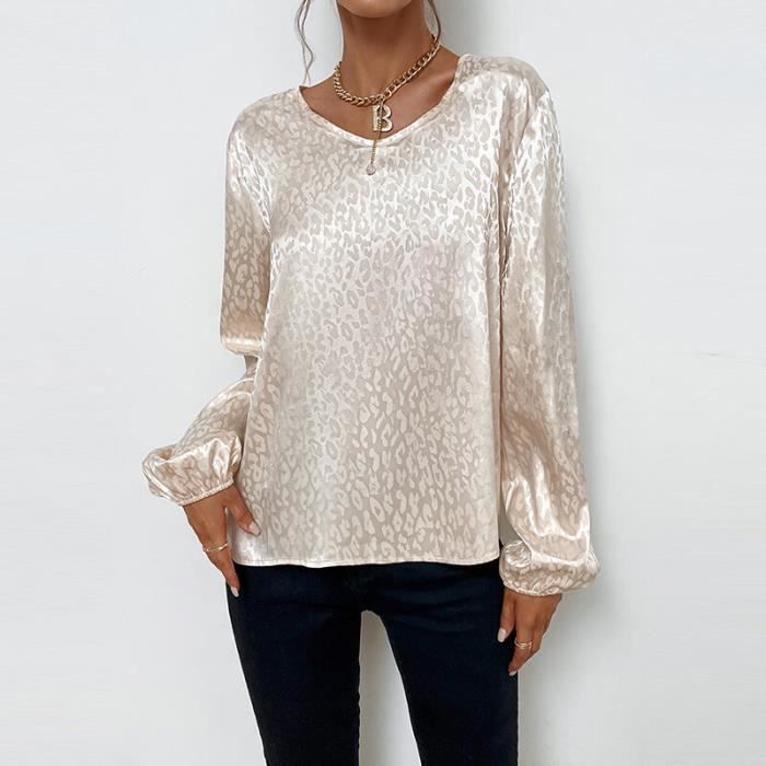 Chemise décontractée en soie - Blanc cassé - FEMME | H&M FR