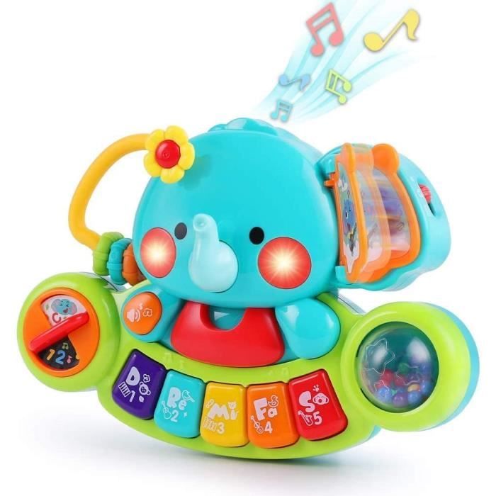 Nightynine Jouets De Musique Pour Bebes Pour 6 9 12 18 Mois Tout Petits Jouets De Musique D Elephants Avec Lumiere Et Son Instrumen Cdiscount Jeux Jouets