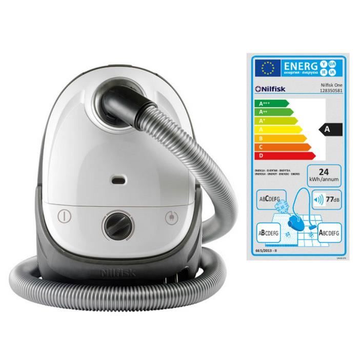 Aspirateur traîneau avec sac Nilfisk ONE WB10P05A1 BASIC - Blanc - HEPA 10 - 77dB - 2L