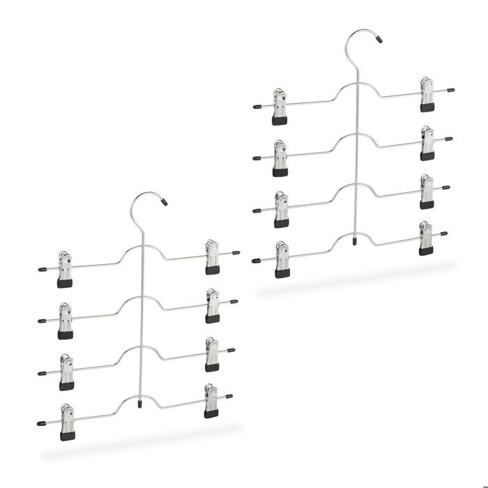 Relaxdays Cintres Multiples, Lot De 3 Cintres