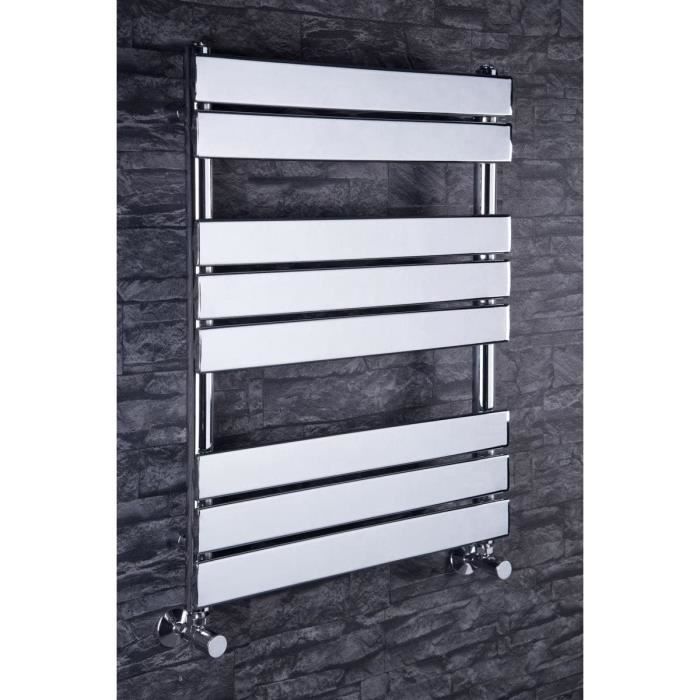 Sèche-Serviettes Ocean Chromé Design 1110x500 Mm – Radiateur à Eau Chaude Pour Salle De Bain Élégant Et Efficace