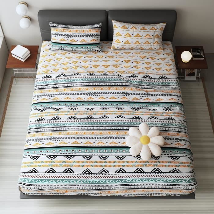 Draps Jetables + 2 Taies D'Oreiller 210x230 Cm - Lot Pour Voyage Hôtel Camping 2 Personnes