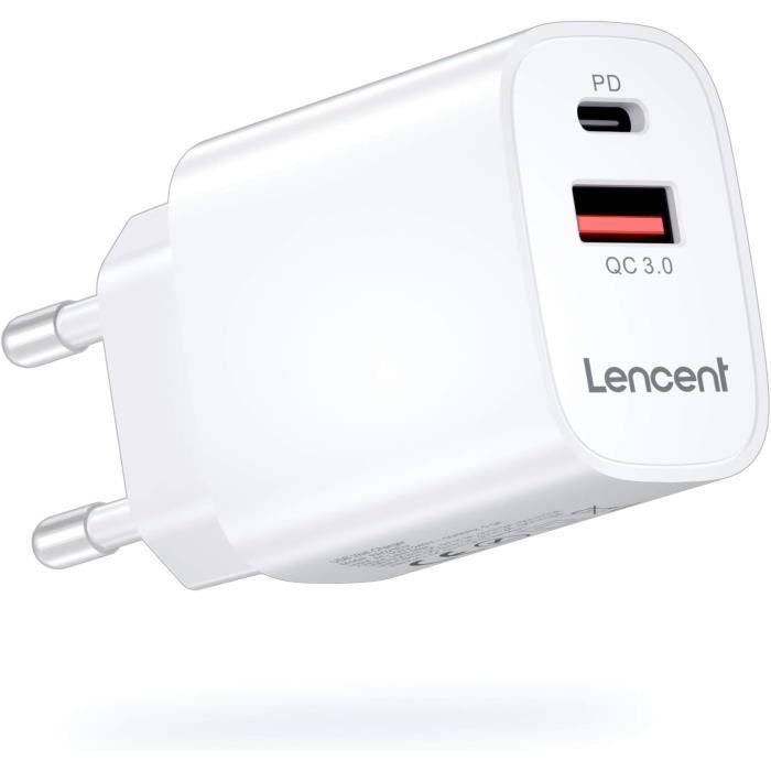 Chargeur Rapide USB C 30W Pour IPhone 16/16 Plus/ 16 Pro/16 Pro