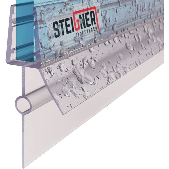 Joint De Douche Steigner UK08 - PVC Tout Droit - Épaisseur Verre 6/7/8 Mm - Neuf