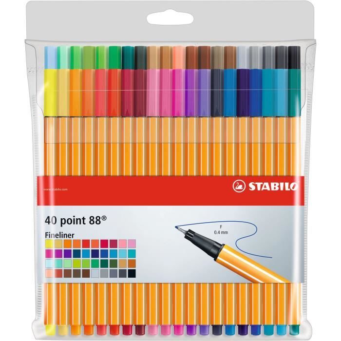 Stylo feutre fineliner ¦ 48 coloris assortis disponibles