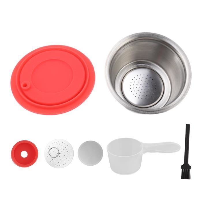 Capsules De Café Réutilisables Buziba En Acier Inoxydable 304 - Filtre Rechargeable Avec Cuillère Et Brosse Pour Machine SENSEO HD7801