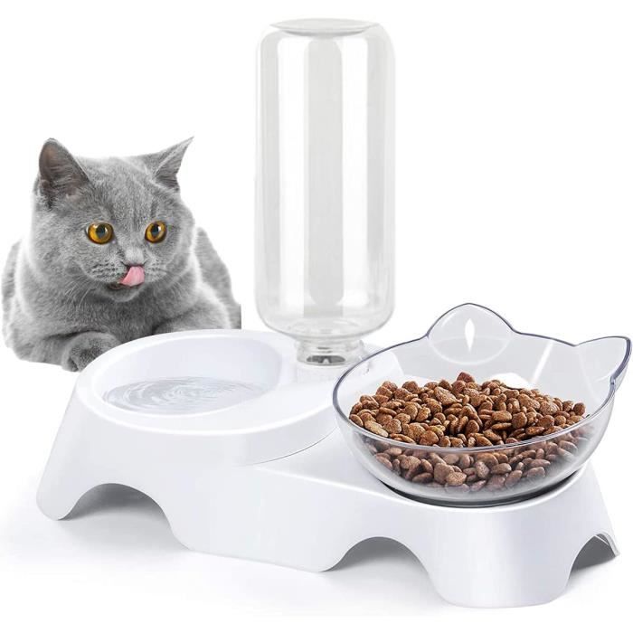 Gamelles Pour Chat, Abreuvoir Et Alimentateur Automatique Pour Chats, Distributeur Croquettes Et