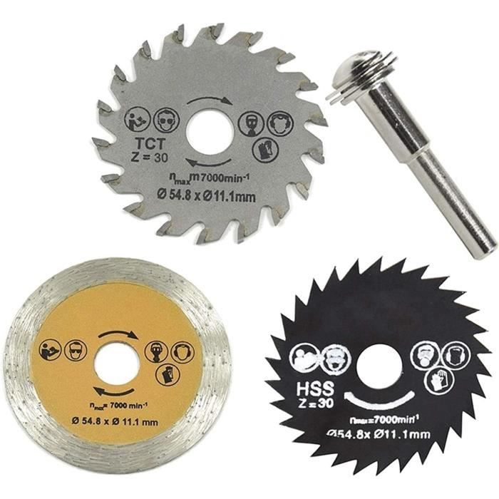 Mini Scie Circulaire à Onglet 6000 Tr/min - Pour Bois Et Métal - Neuf Sans Marque