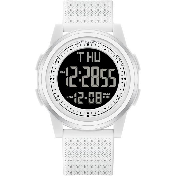 Montre Great Timing EasyRead GT Homme/Unisexe - Cadran Noir à Chiffres - Date - Quartz