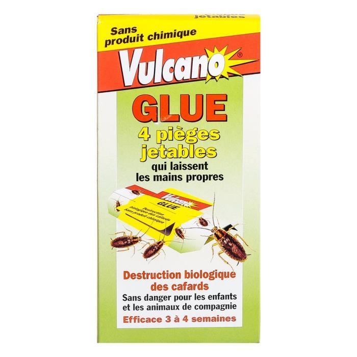 Vulcano Glue Pièges Jetables Cafards / Blattes - Cdiscount Au quotidien