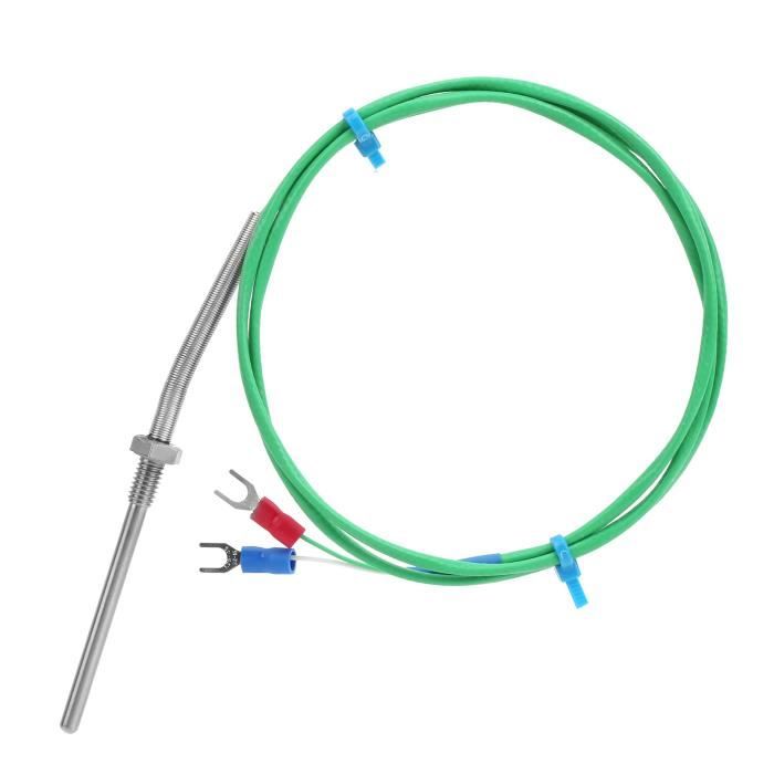 Sonde Thermocouple Type K Jojomis - Plage 0-800°C, Filetage M8, Longueurs 30 à 200 Mm, Câble 1,5 M