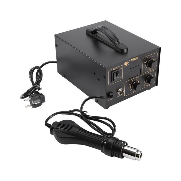 Station De Rework à Air Chaud Accta 401 - Fer à Souder 70W + Pistolet Air 350W, 110V, Type Turbine