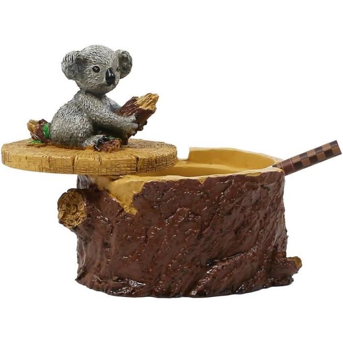 Cendrier Mignon Cochon En Résine Avec Couvercle - Décoration Fun Et Pratique