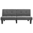 7702•CHIC•Canapé-lit Sofa convertible Canapé d'angle réversible Canapé-lit réglable Nouvelle Gris clair Tissu Assemblage facile-1