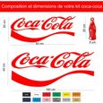 Coca Cola kit autocollant frigo - décoration intérieur-1