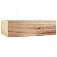 Tirelire en bois - Personnalisable - Transparente - 17 x 12 x 5 cm - Bois naturel-1