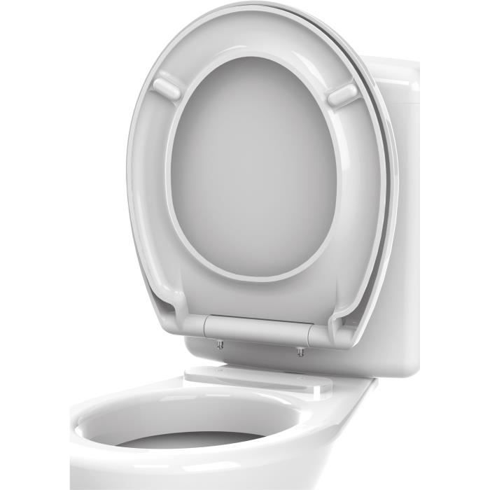 Abattant WC fermeture progressive et d clipsable STABILITY