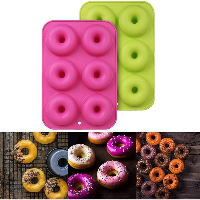 Ustensile Cuisine Multifonction Moule à Beignets Selecto Bake Silicone - 6 Cavités Antiadhésives (25,4x17,8cm) Moule Beignets Silicone