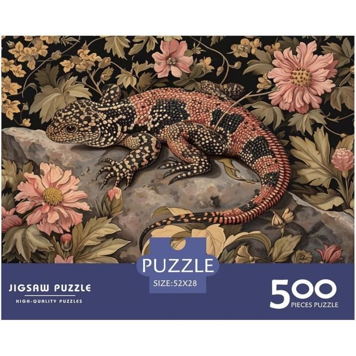 Puzzle En Bois De 500 Pièces - Salamandre Géante Puzzle Rectangulaire ...