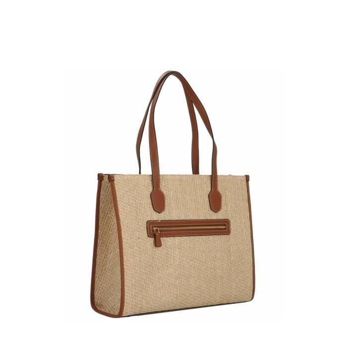 Sac cabas Silvana femme Guess Ref 59036 NTC Natural / Cognac Sac cabas Silvana femme Guess Ref 59036 NTC Natural / Cognac