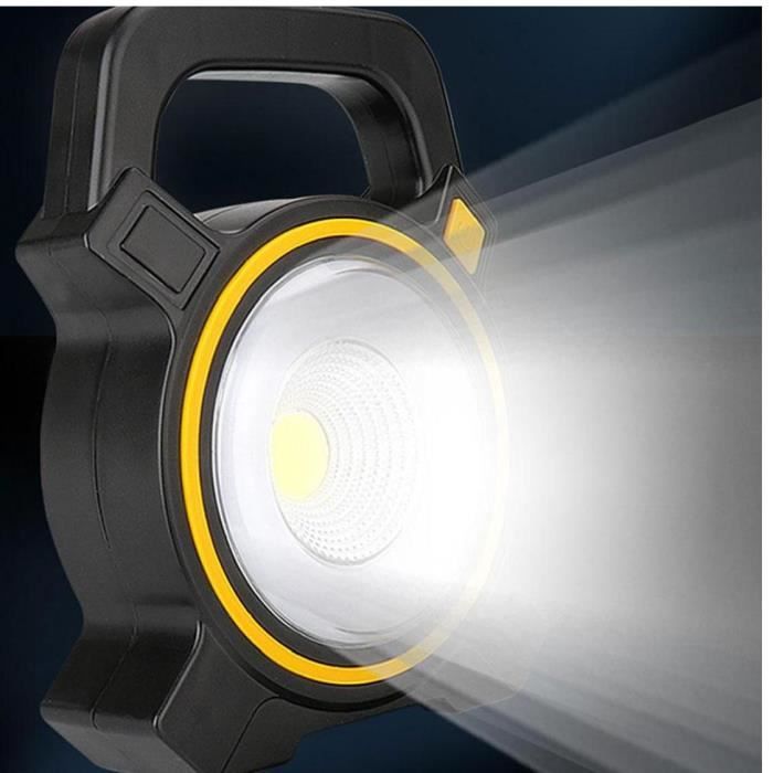 Lampe Dynamo Camping – Lampe Torche + Boussole + Lumière D'urgence (Neuf, Multifonction)