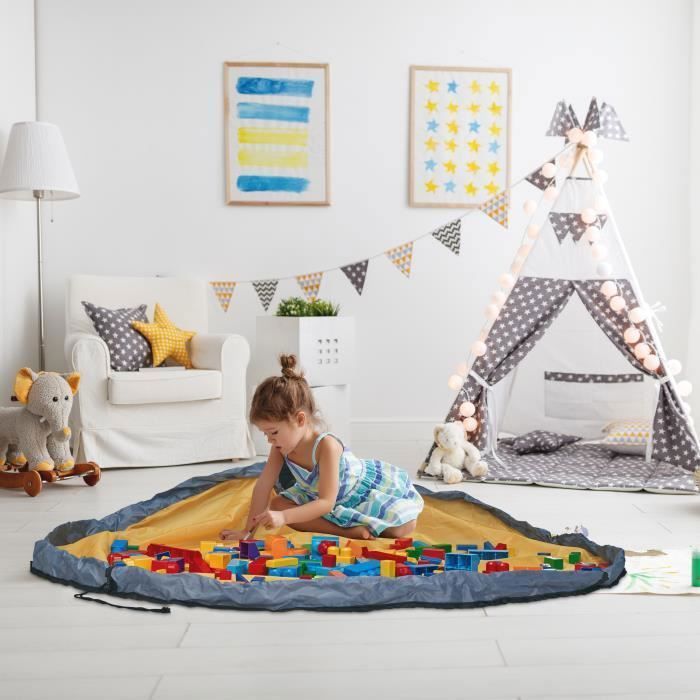 1 pc grand Portable enfants jouet organisateur sac de rangement tapis de  jeu Lego tapis extérieur 150 CM * 150 CM 