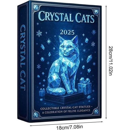 Calendrier De L'Avent 2025 En Cristal, Compte à Rebours De Noël De 24