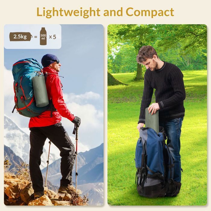 Compact Solide Lit de Camp Pliable, Ultra léger Compact Solide et Durable, 192 x 70 x ...