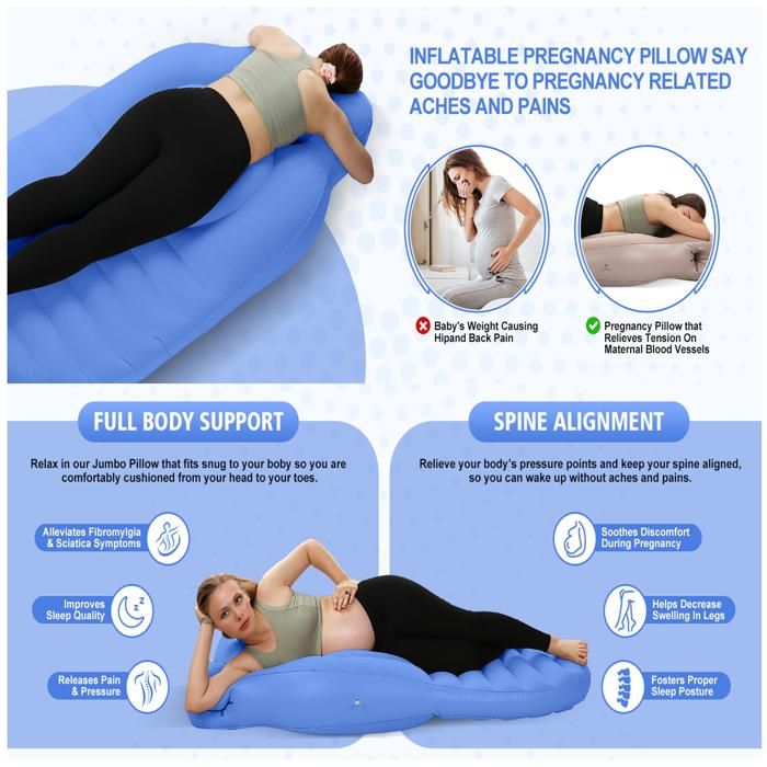 Matelas gonflable de grossesse | Flotteur de piscine gonflable pour femme enceinte – Flocage en PVC épais
