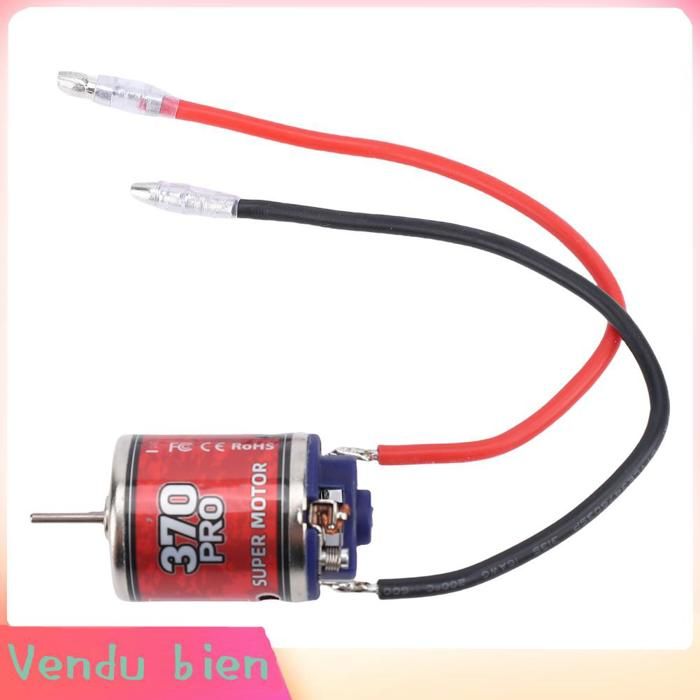Dioche Moteur RC 370 Brossé 45T – 7,2-12V – Arbre 2,3 Mm – Acier Inoxydable – Haut Couple – Pour Voiture Et Bateau