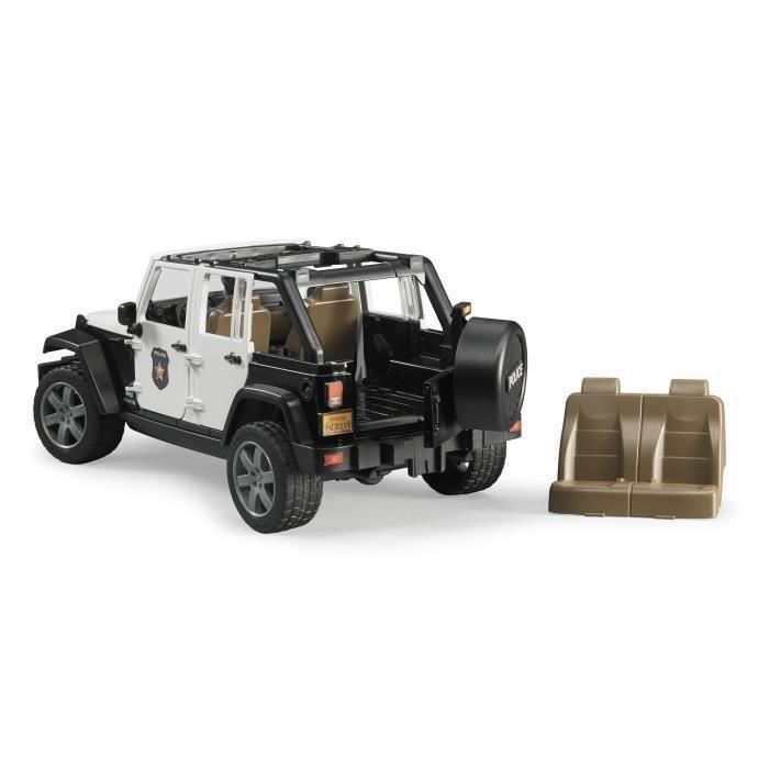 BRUDER – Voiture De Police Jeep Wrangler Avec Figurine – Jouet 1/16 (Réf 02526)