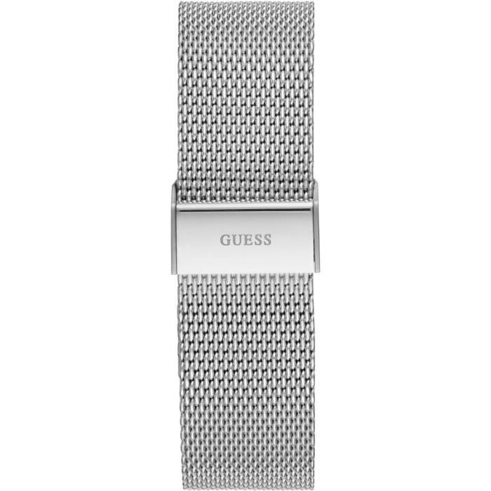 Montre GUESS Homme Acier Inoxydable Argent/or - Cadran Blanc, Quartz, Neuve Avec étiquettes, Livraison Gratuite
