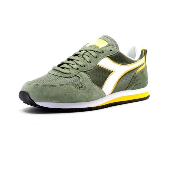 Chaussures Homme DIADORA Toile Lacets Vert militaire Vert militaire Cdiscount Chaussures