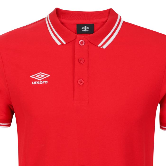 Polo Shirt Polo Umbro Homme Polo Homme UMBRO Basic Rouge Coupe