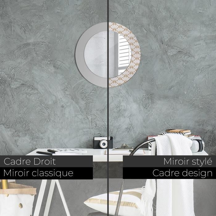 Miroir LED de salle de bain Tulup Ø 50 cm - Blanc froid - verre rond Salon  LED - Cdiscount Maison