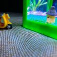 aquarium complet Chargement USB  lumières LED, écologiques, lumineuses  pour les petits poissons Bleu-3