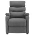 55360Mode- Fauteuil électrique de massage,Fauteuil inclinable TV sofa Fauteuil relax  Gris clair TissuTALLE:72 x 96 x 98 cm-3