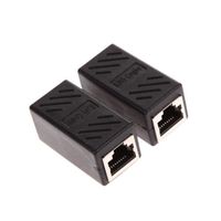Lot De 6 Coupleurs Ethernet RJ45 10 Gbps – Rallonge Haute Vitesse Cat7/Cat6/Cat5e – Connecteur Femelle-Femelle Plaqué Nickel Anti-Corrosion