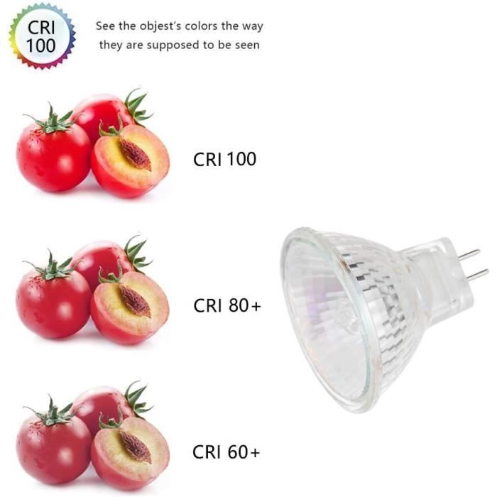 Lot De 2 Ampoules Halogènes GU10 28W 230V - 2800K Blanc Chaud, Dimmable, Pour Lampe à Lave Et Spots