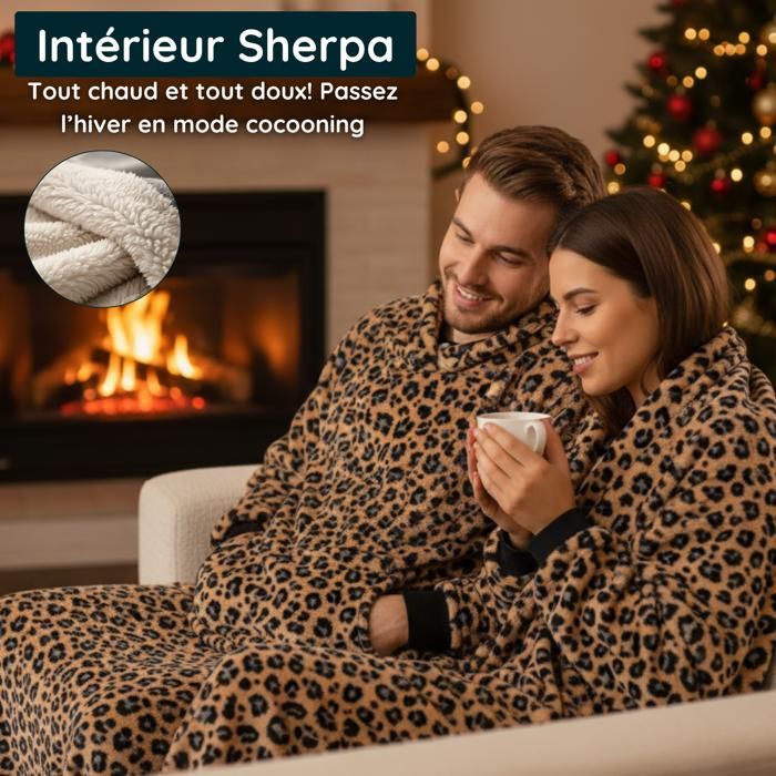 Générique Requin Sweat à Capuche Sweat Plaid Polaire Chaude Sherpa Couverture Pull avec Manches et Poche Pull Plaid Ado Femme Homme Taille Unique Unisexe pour Amoureux des Requins