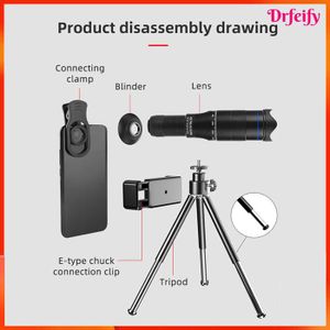 Téléobjectif 12x Zoom Optique Pour Smartphone – Lentille HD Avec Clip Universel – Idéal Pour Photos Lointaines, Oiseaux, Paysages Et Sport