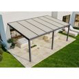 Abri de terrasse adossé Classic Terrando 6x4m en métal - Terrando - Blanc - Polycarbonate opale - 24m²-0