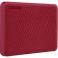Disque dur externe - TOSHIBA - Canvio Advance - 1 To - Rouge-0
