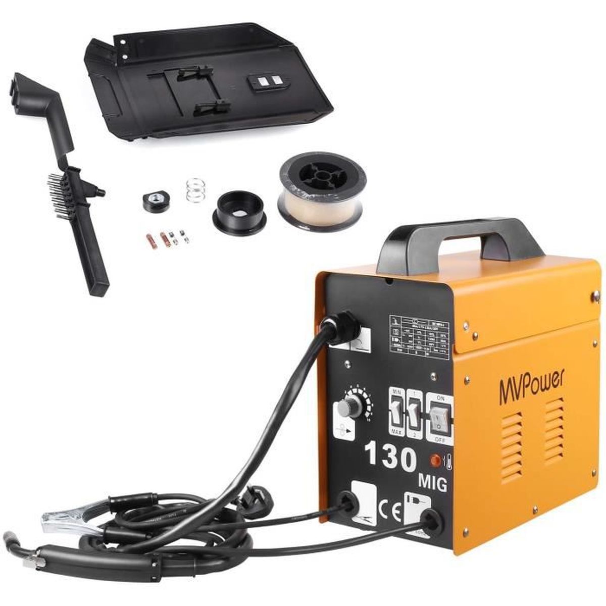 Mvpower Poste De Soudure A L Arc Soudage Electrique Soudure A Air Chaud Menager Portable Mig 130 Soudage Onduleur Jaune Achat Vente Fer Poste A Souder Mvpower Poste De Soudure A Cdiscount