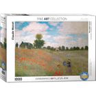 (EG60000826) - Puzzle Eurographics 1000 pièces - Claude Monet - Champ de coquelicots